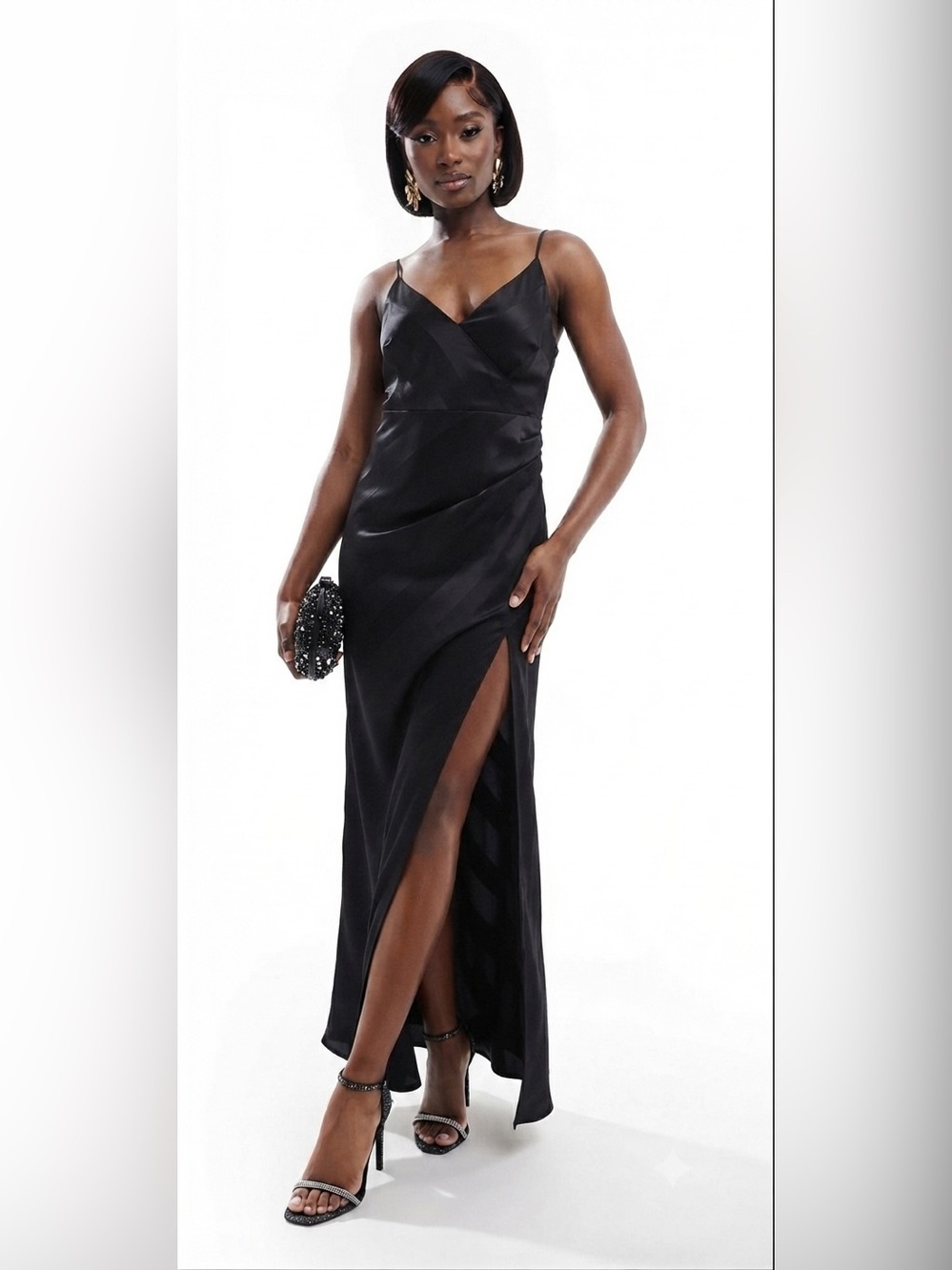 ASOS Design Striped Evening Dress